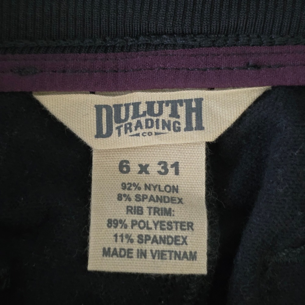 Duluth Trading Black Women Hills Hiking Outdoor Water Repellent Cargo Pants 6X31 - Picture 8 of 10